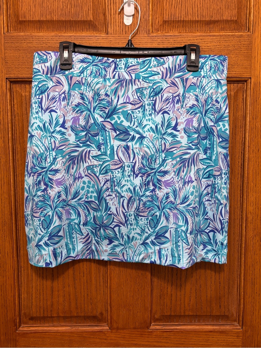 Stella Parker "Pam Palm" Tropical Activewear Skort - Size L. NWT